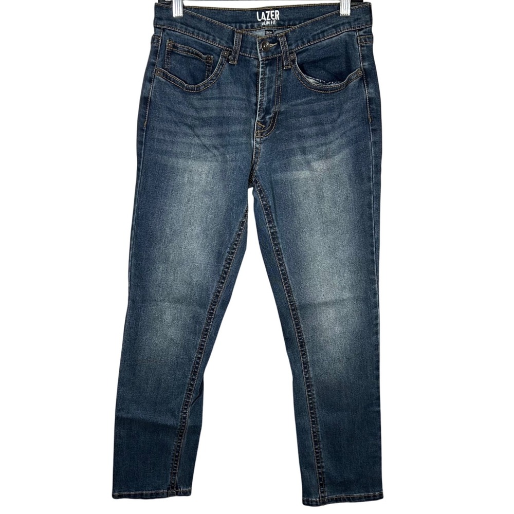 LAZER Men's Blue Slim‎ Fit Denim Jeans Size 30/30 Cotton Blend